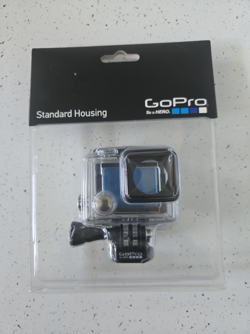 GoPro Standard Housing with Clear Case and Blue Camera Accent